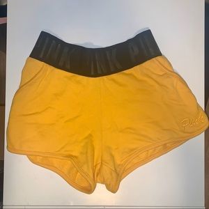PINK Victoria’s Secret Lounge Shorts - Yellow, Med